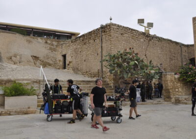 Rodaje Netflix- Series Movistar "Dime quien soy" en el Castillo de Santa Bárbara