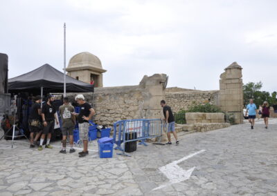 Rodaje Netflix- Series Movistar "Dime quien soy" en el Castillo de Santa Bárbara