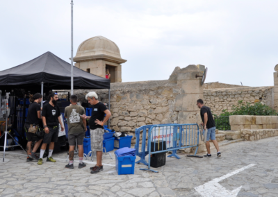 Rodaje Netflix- Series Movistar "Dime quien soy" en el Castillo de Santa Bárbara